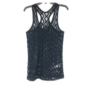Banana Republic Mesh Chevron Tank Top - Small
